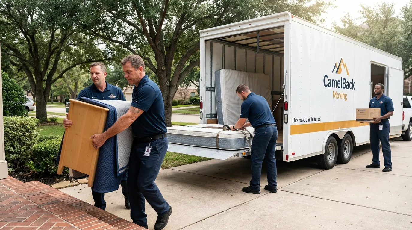 Crew loading residential truck for cross-state move from Kansas City, MO